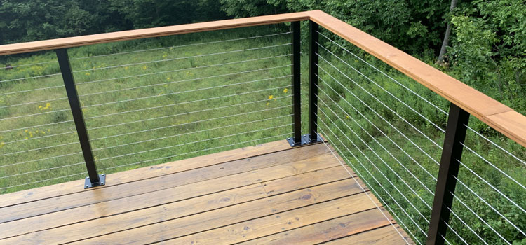 Installing Deck Cable Railing in Porter Ranch, CA